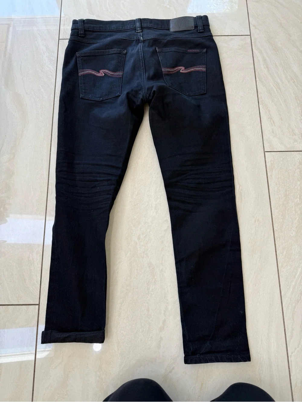 Nudie Jeans Lean Dean Dry Rebirth Embo